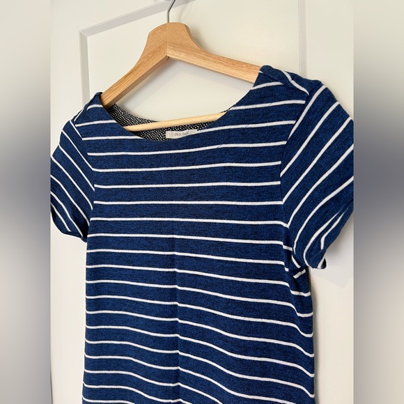 White Stuff: Navy & White Striped Dress 100% Cotton: Size US 6 - Picture 3 of 6